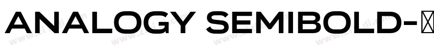 Analogy SemiBold字体转换 Analogy SemiBold字体转换